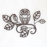 OWL in ハート ウォールデコ M