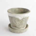 Fern スクエア Pot & Saucer M