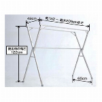 布団も干せる伸縮式コンパクト物干し台