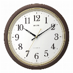 電波掛時計　フィットウェーブ５６３　茶メタリック色