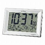 デジタル電波目覚時計　フィットウェーブＤ１６１（茶）