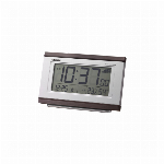 デジタル電波目覚時計　フィットウェーブＤ１６１（薄茶）