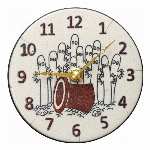 【特価】ムーミンシリーズ陶器掛置兼用時計　ニョロニョロ