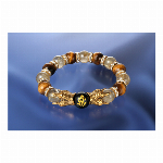 【深い七色の美しい輝きが魅力的】あわび貝の幸運ブレスレット＜ジュエリー品質保証書..