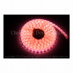 防水型LEDテープライト、SMD3528型(R3)、ピンク、300球、5m巻、白基板、シリコンチューブ、IP65、部品別売り、エンド側コード無し 