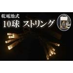 乾電池式LEDイルミネーション、ストリング、点滅、10球、青色(ブルー)