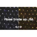 LEDイルミネーション、トゥインクルネット、180球、グリーン＋ホワイト点滅
