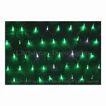 LEDイルミネーション、トゥインクルネット、180球、グリーン＋ホワイト点滅