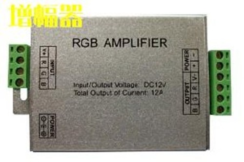 LEDテープライト用RGB信号増幅器、144W、電源別売り