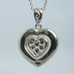 シルバーアクセサリー◆回転クロスペンダント