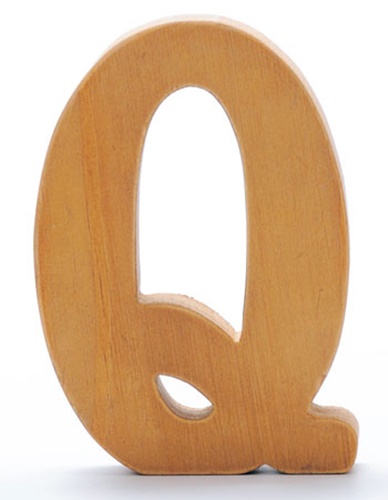 ウッデンアルファベット　Q