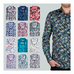 柄シャツ専門店のメンズシャツ、常時100デザイン以上を揃えます。