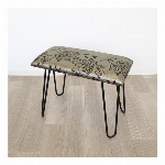 【直送可】モダンスツール　ベンチ 　椅子　シルバー＆ゴールド