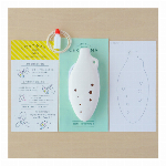 親子でつくる知育楽器工作キット・お絵かきセラリーナKids・楽譜集付き・美濃焼・日本製