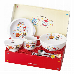 要在庫確認商品・金正陶器 アンパンマン なかよし 子ども食器ギフトセット・日本製