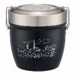 SU　卸値確認・スケーター 真空ステンレス・保温弁当箱・ ファッション雑誌のELLEとコラボ・550ml STLBD6AG