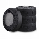 要在庫確認商品・卸値アップ・タイヤカバー 4個セット ・ 高耐久性 ・防紫外線 ・防塵 ・収納袋付き・ 屋外＆ 屋内 ・カー用品