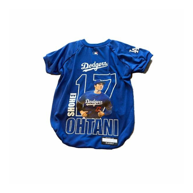 MLB公式　大谷選手モデルペット用TシャツユニフォームM青 FANTASY WORLD MLB公式 ロサンゼルス ドジャース 大谷翔平選手