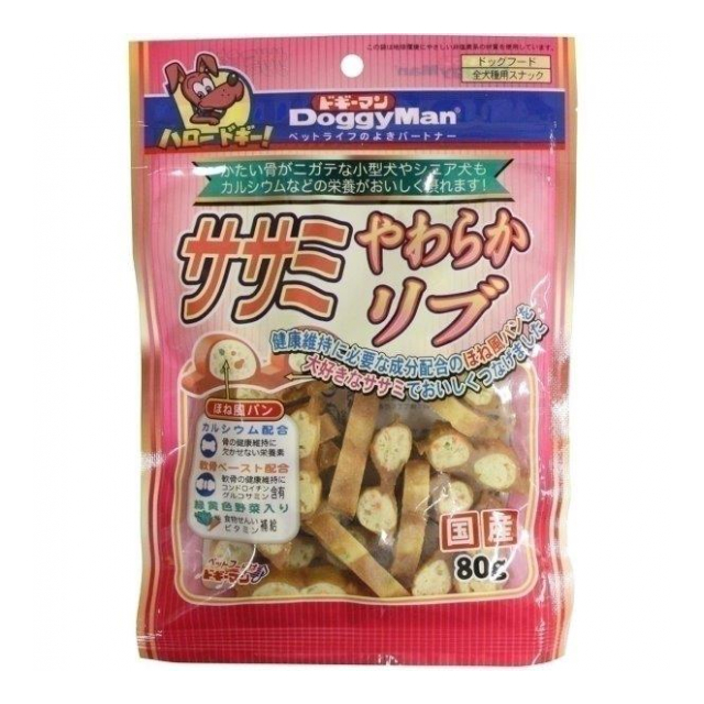ササミやわらかリブ　８０ｇ