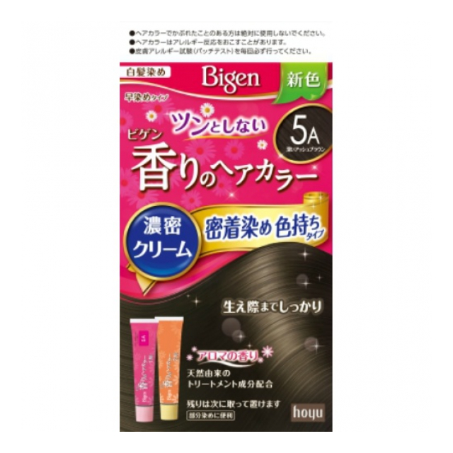 ビゲン　香りのヘアカラー　クリーム　５Ａ　深いアッシュブラウン
