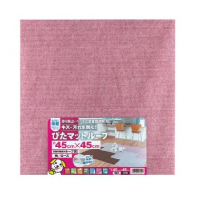 KPL-4531  吸着ピタマット ローズ 45cm×45cm