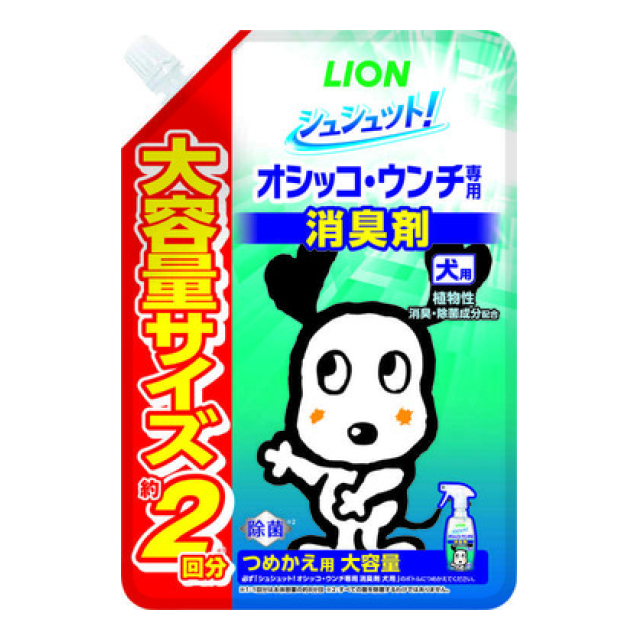 シュシュット！オシッコ消臭＆除菌犬替大 480ml