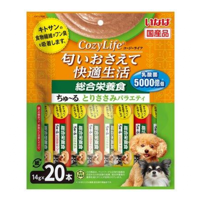 Cozy Life ちゅ?る 総合栄養食 とりささみバラエティ 14g×20本