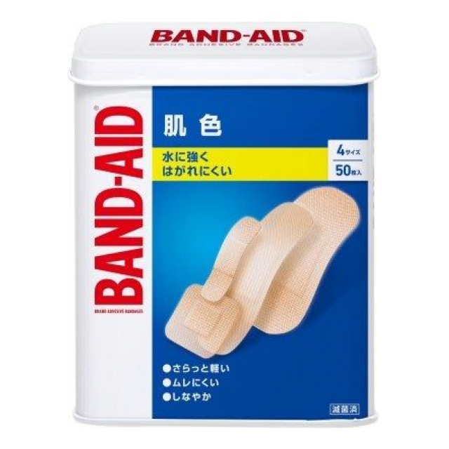 【一般医療機器】バンドエイド　肌色　４サイズ　５０枚入