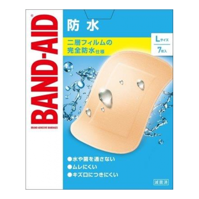 【一般医療機器】バンドエイド　防水　Ｌサイズ　７枚入