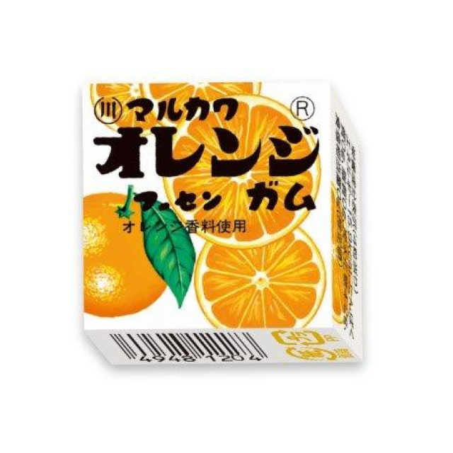 丸川　オレンジ　フーセンガム 4粒入