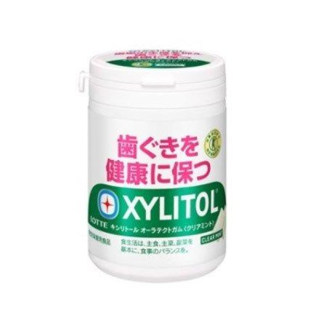 ロッテ　キシリトール　オーラテクトガム　クリアミント　スリムボトル 125g