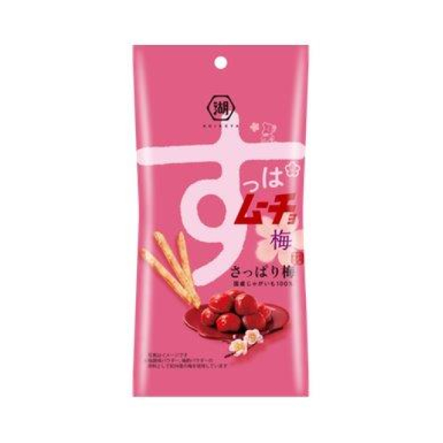 湖池屋　スリムバッグ　スティックすっぱムーチョ　さっぱり梅 34g