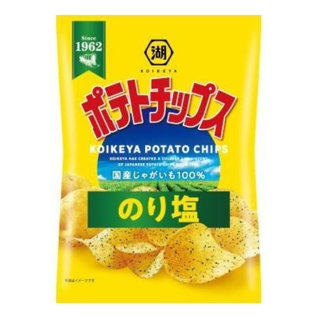 湖池屋　ポテトチップス　のり塩 55g