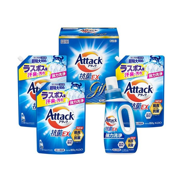 アタック抗菌ＥＸギフト　Ｋ・ＡＲ?３０　3.7kg 【Attack 贈答品 洗濯用洗剤】