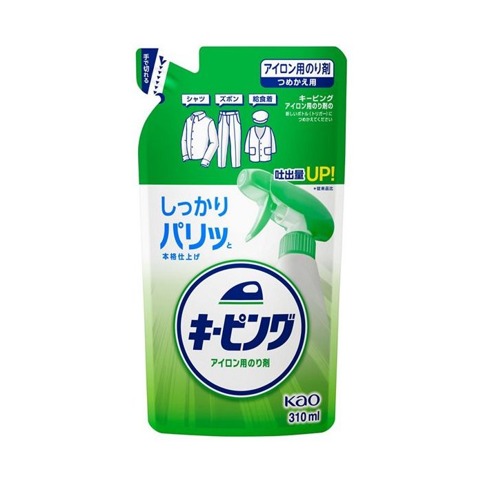 キーピング　アイロン用のり剤　つめかえ 310ml