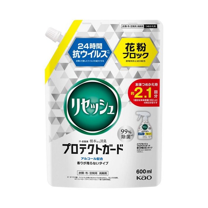 リセッシュ　プロテクトガード　香りが残らないタイプ  つめかえ用 600ml