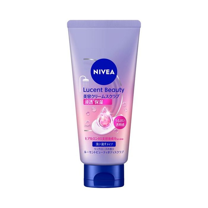 ニベア　ルーセントビューティ　浸透保湿美容クリームスクラブ 190g 【NIVEA ボディケア ボディクリーム 洗い流すタイプ】