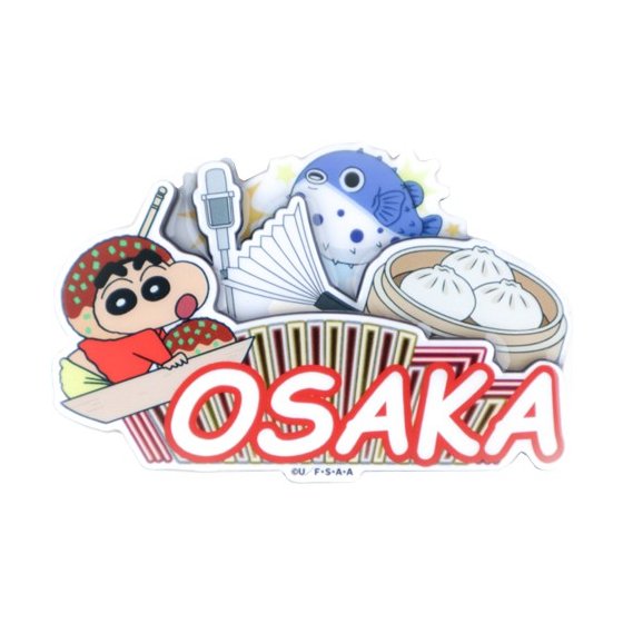 クレヨンしんちゃん　木製マグネット　オオサカわらいのまち