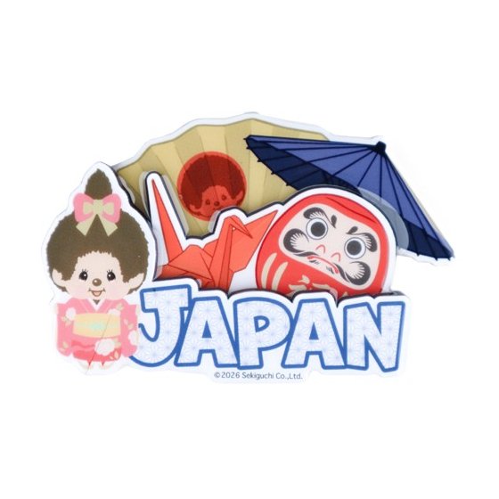 モンチッチ　木製マグネット　ジャパン３