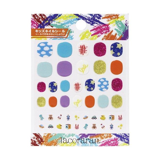ラコララン　キッズネイルシール ０３　ハッピートイ