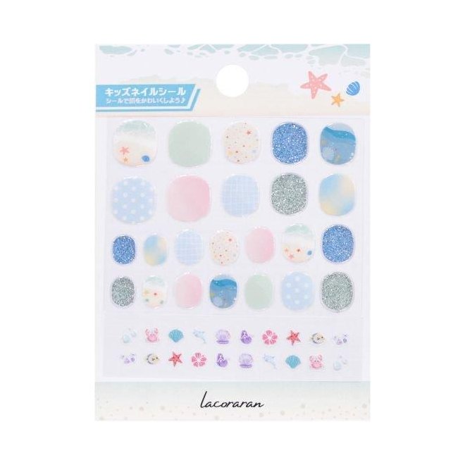 ラコララン　キッズネイルシール １０　トロピカルマーメイド