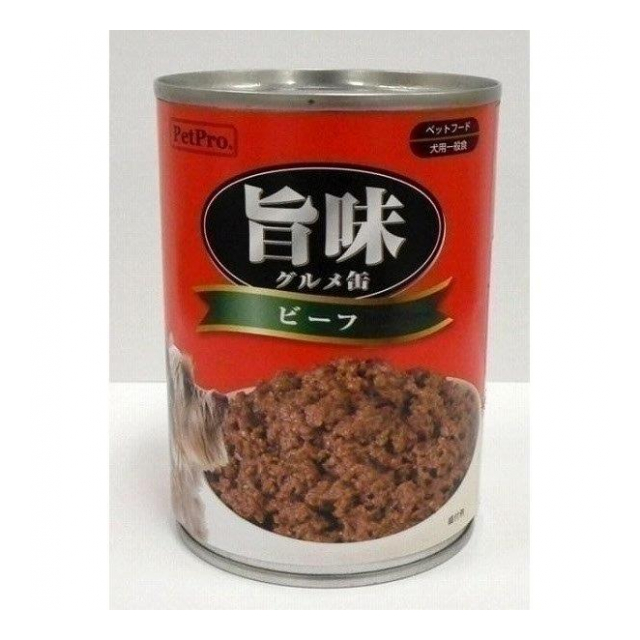 ペットプロジャパン　旨味グルメ缶　ビーフ 375g