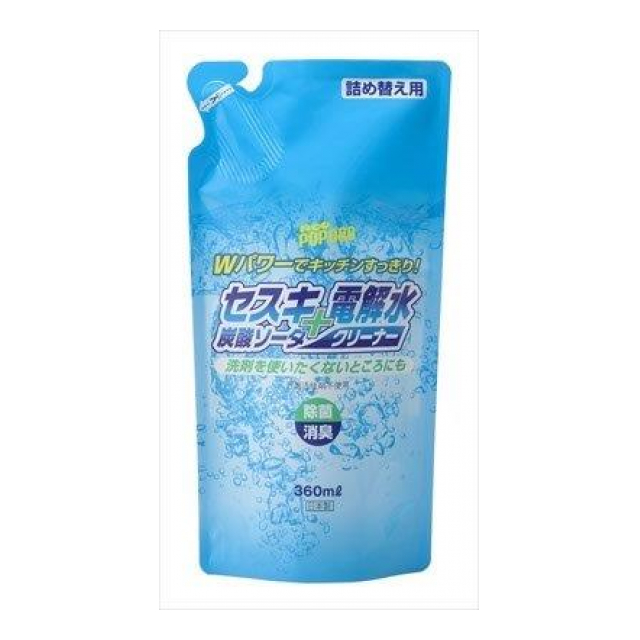 ネオポポラ セスキ炭酸ソーダ+電解水クリーナー詰替 360ml