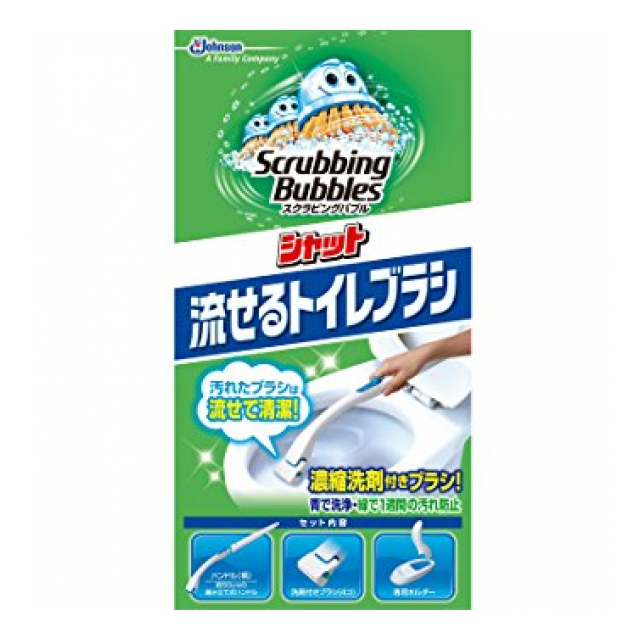 【欠品中】スクラビングバブル シャット流せるトイレブラシ本体