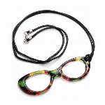 めがね型ルーペペンダント ピンク