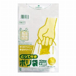 とって付きポリ袋エンボス（M）半透明　　レジ袋に
