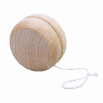 木製ゴマ(ヒモ付)無着色 φ65 2431