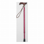 夢ライフステッキ　柄杖伸縮型（スリムタイプ） ダークブルーフローラル