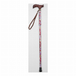 夢ライフステッキ　柄杖折りたたみ伸縮型 桜ブラック