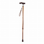 夢ライフステッキ　スリムネック伸縮スリムタイプ（無地） ブラック